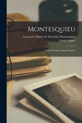 Libro Montesquieu: Lettres Persanes, Pages Choisies - Mon...