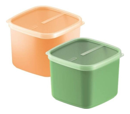 Pote Mix Color Em Polipropileno 2,7 Litros Tramontina Cor Verde-musgo