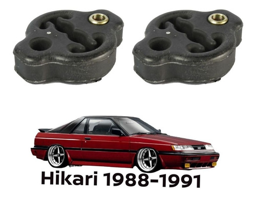 Donas Escape De Hule 2 Pz Hikari 1988-1991 Nissan Orig