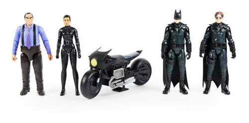 Batman Batcycle Pack Con 4 Figuras