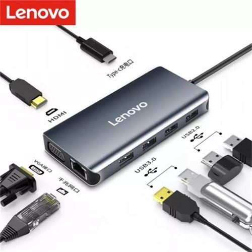 Hub Usb Tipo C 8n1 Usb 3 Ethernet Hdmi Para iPad Pro 11 2018