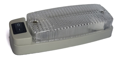 Imagen 2 de 8 de Faro Plafon Interior Led Con Llave Motorhome 12v