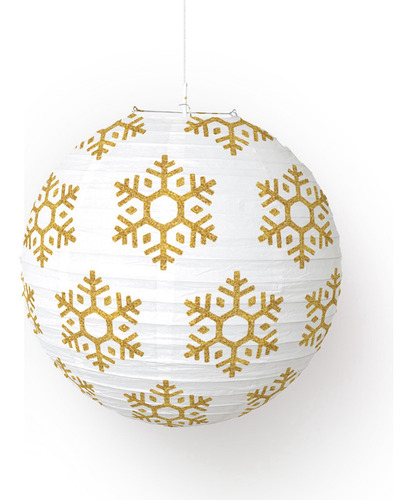 12 Faroles De Papel Para Decoración Navideña, Redondos, CoLG