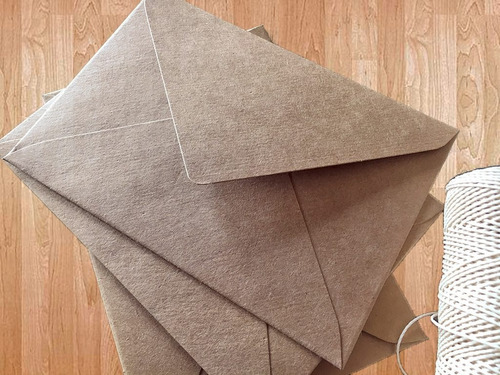 Sobres 11x16 Papel Kraft Muy Grueso O Chambril Blanco X25