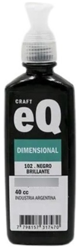 Dimensional Eq Negro Brillante X Unidad