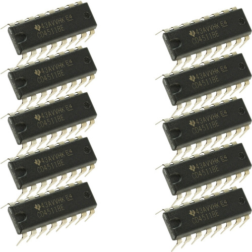 Cd4511 Circuito Integrado Dip16 - 10 Peças