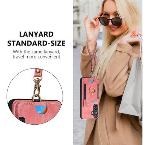 Funda Para Galaxy S24 Plus Rosa Piel