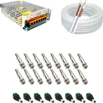Comprar Kit Acessórios P\u002F Instalação 8 Câmeras 200mcabo E Acessórios