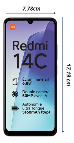 Xiaomi Redmi 14c 256gb + Fone Bt Completo Pronto P/ Uso