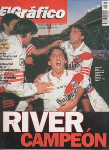 Revista El Grafico Nº 4062 - River Campeon - Año 1997