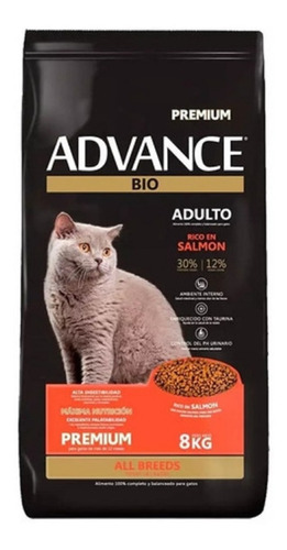 Advance Bio Premium De Salmon Para Gatos X 8 Kgs