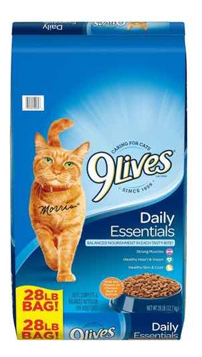 Alimento Seco Gatos 9lives Daily Essentials 28lb