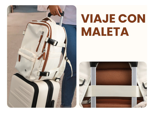 Mochilas De Viaje Mujer Mochila Para Laptop 14 Pulgadas 10kg Maleta Articulo Personal Antirrobo Impermeable 25 L Viajes Cortos