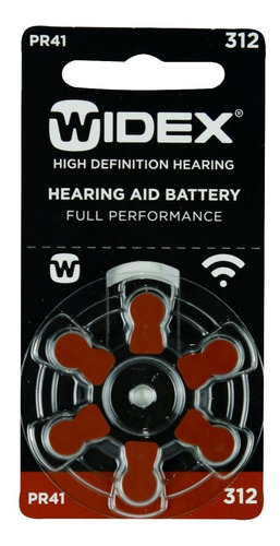 18 Pilas Para Audífono #312. Widex Pr 41 1.4 V