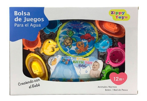 Imagen 2 de 2 de Juguete Para El Agua Bebe Baño Bañadera Bolsa De Juego Barco