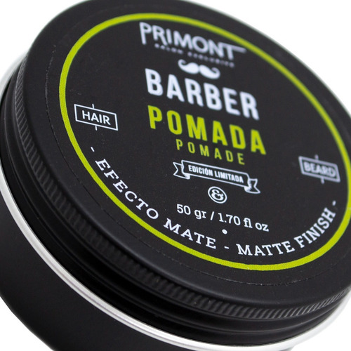 Primont Barber Pomada Mate 50ml + Primont Barber Serum Barba