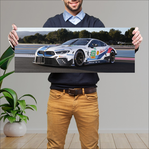 Cuadro 30x80cm Auto 2018 Bmw M8 Gte 77370 663