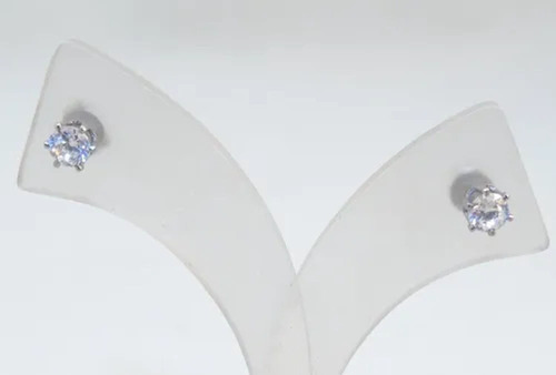 Aros Acero Quirúrgico Grifas Con Cubic Zircon 5mm