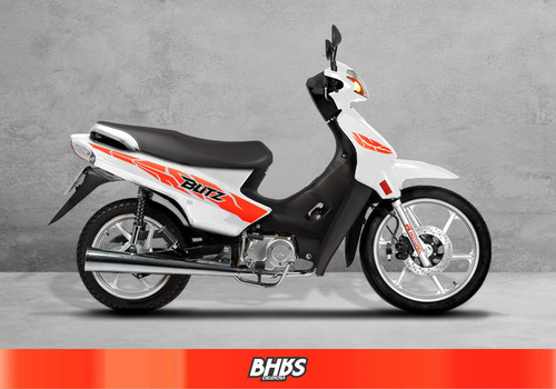 Calcos Motomel Blitz 110 V8 Kit 1 Rojo Fluo Y Negro