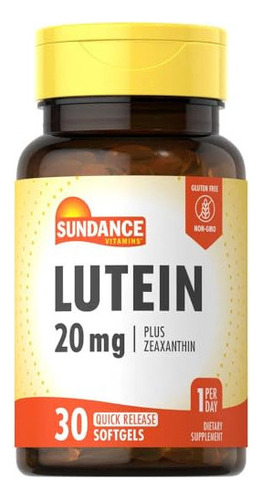 Luteína 20 Mg | 30 Cápsulas Blandas | Con Zeaxantina | Sup