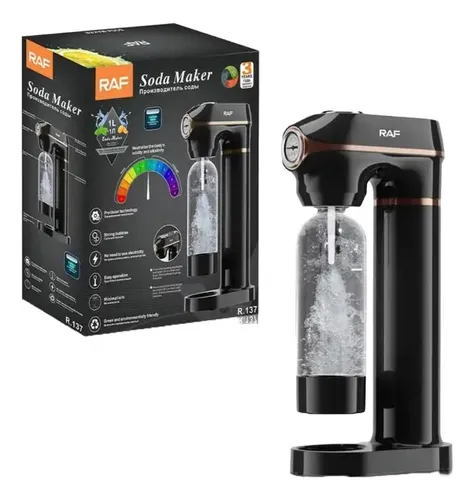 comprar Máquina Para Gasificar Agua Máquina De Soda Bebidas Raf R137 Color Negro