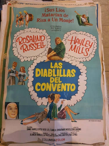 1 Antiguo Afiche De Cine Las Diabillas Del Conventillo--657
