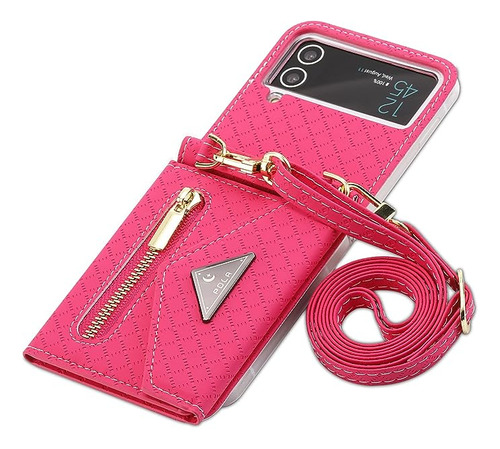 Funda Con Correa Y Billetera Para Samsung Galaxy Z Flip 4 Fu