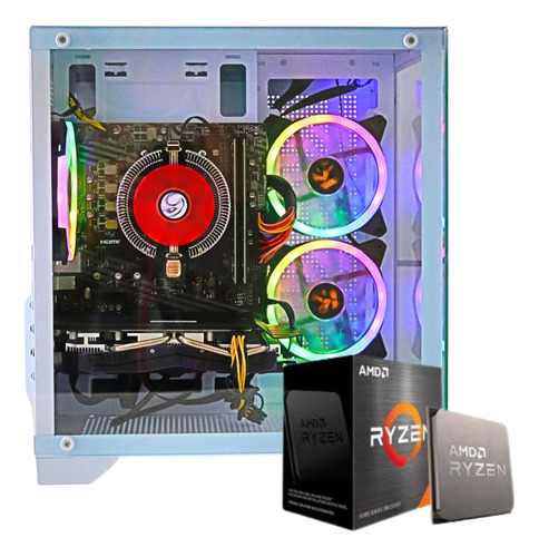 Computador Ryzen 5 5600 Gamer Poseidon 16gb Ssd 512gb Rx580