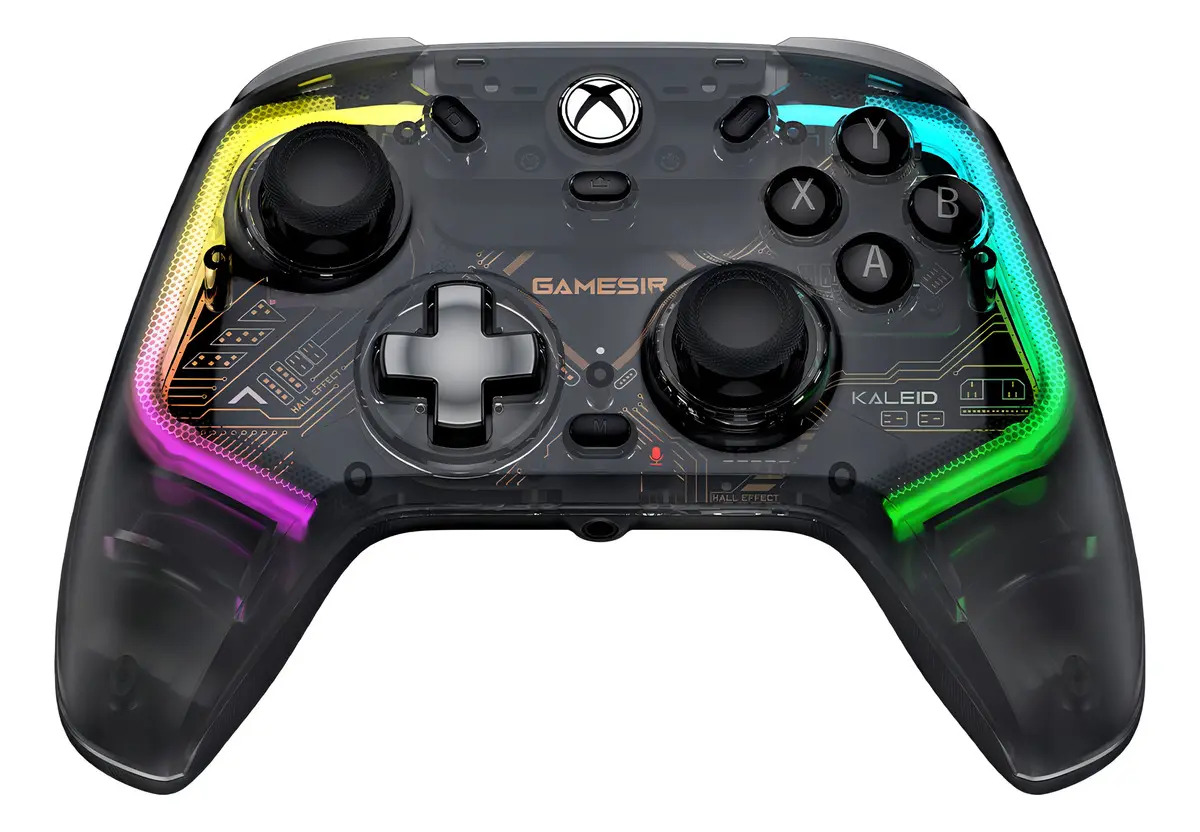 Controle Gamesir Kaleid K1 com Fio para PC Xbox One S/X Series S/X Steam Hall Effect Anti Drift cor preto