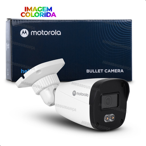 Câmera Bullet Ip Motorola 4x1 Full Hd 20m Colorida A Noite