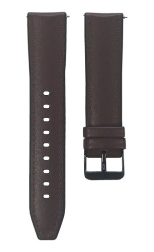 Pulseira Para Microwear L9 Em Couro Com Silicone 22mm