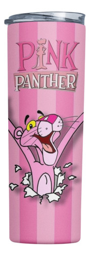 Termo Botella Térmica Pantera Rosa Animación Pink Infantil