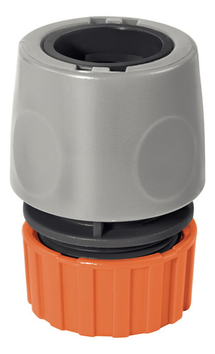 Kit Mangueira De Jardim Siliconada Esguicho E Engate 20m Cor Laranja