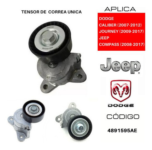 Tensor Correa Unica Chrysler Sebring 2.0 2.4