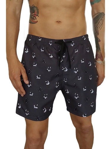 Short De Baño Hombre Grey Dogs Rever Pass