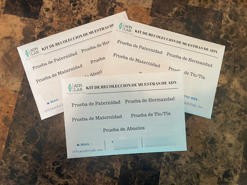 Kit Prueba De Tío/tía Por Adn - Resultados 3 Días Hábiles