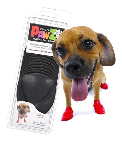 Pawz Preta Tam P Com 4 Unds - Botinha Protetora Para Cães