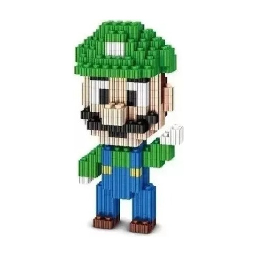 Mini Bloques Armables Figura 3d Luigi