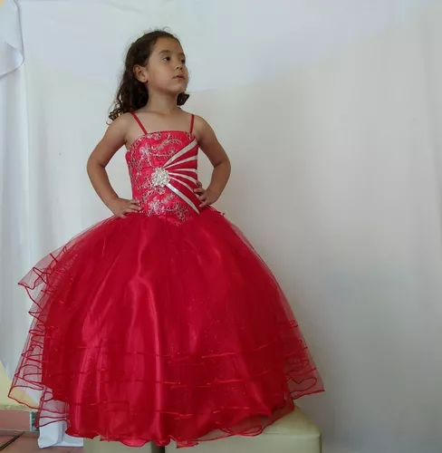 Vestido Rojo Con Crinolina Para Niña - Falda De Brillos en venta en  Tehuacan Puebla por sólo $   Mexico