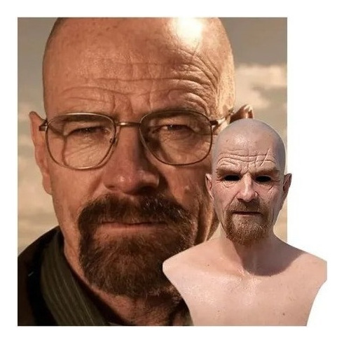 Halloween Old Man Mask Real 3d Helmet 1