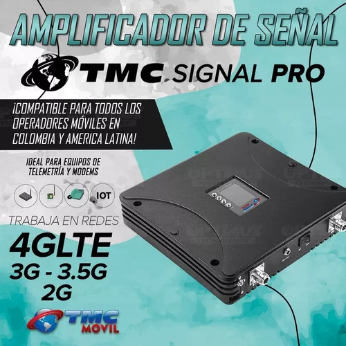 KIT Amplificador De Señal Celular TMC Signal PRO Repetidor Redes 4GLTE