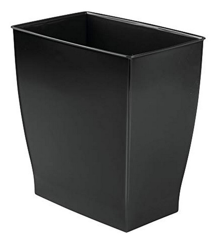 Cubo De Basura Rectangular Idesign Spa 2.5 Gal - Negro