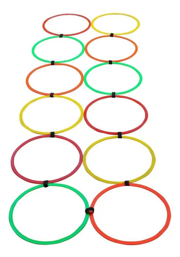 Kit Funcional Argolas De Agilidade 12 Peças 1 Fit