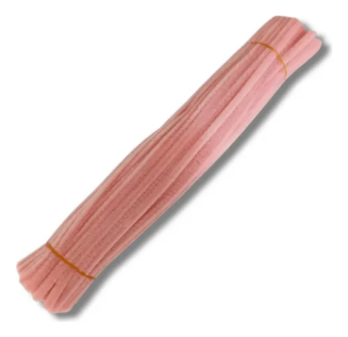Limpiapipas Artesanías Manualidades Colores X 100 Unidades Rosa Claro