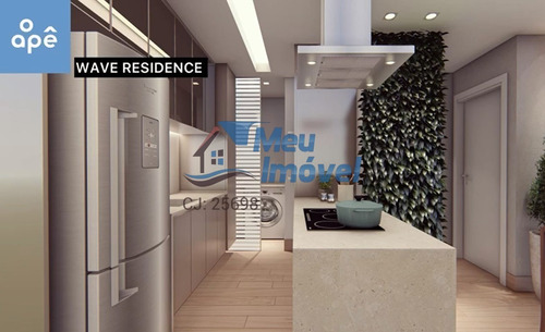 Imagem 6 de 18 de Rua 18 Residencial Wave 1 Quarto 1 Vaga 37m² Ac Financ Fgts Mobiliado Decorado - Meuimm369 - 69612487