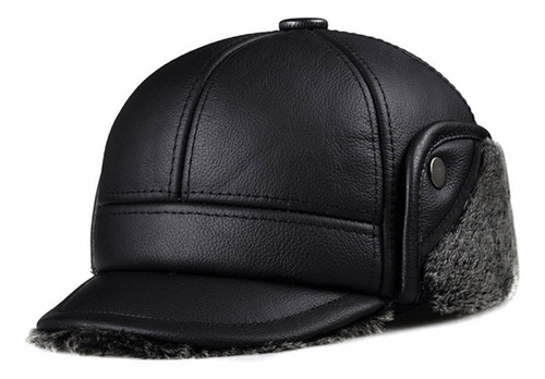 Gorra De Béisbol De Cuero Genuino Hat Hombrillo Masculino