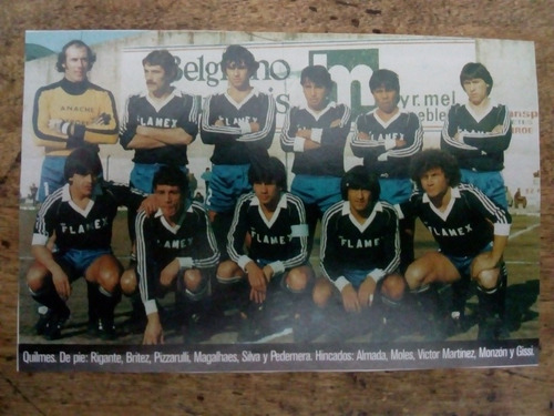 Recorte Quilmes Primera B 1984