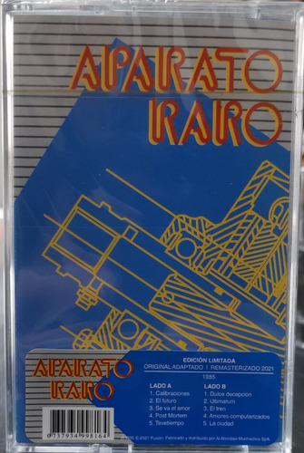 Aparato Raro Homónimo Cassette Nuevo Musicovinyl