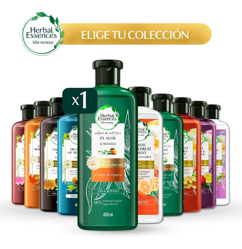 1 Shampoo Herbal Essences - Coleccion Completa