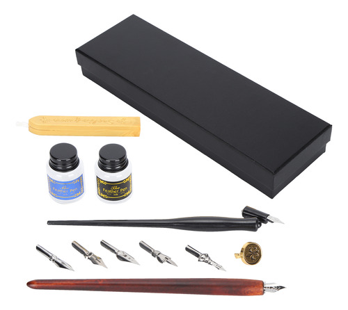 Kit De Plumillas Para Escribir Con Tinta, 12 Unidades, Mango